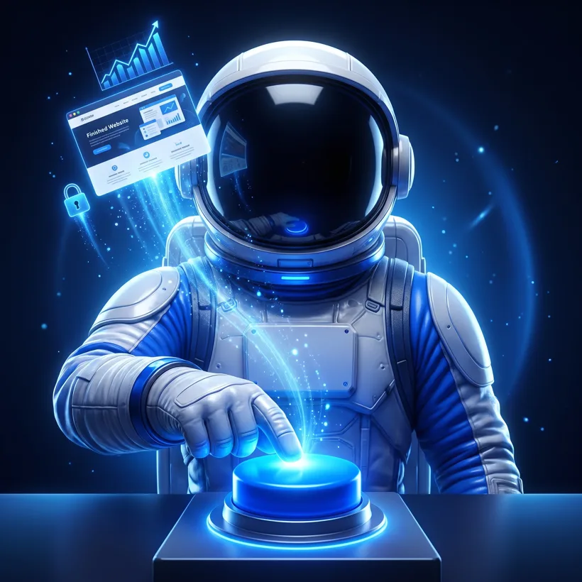 A IA da ZenHost montando e publicando um site no seu domínio